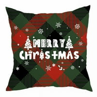 Handeo Božićni jastuk za božićno-dirljive Xmas element PLAJNI DIZAJN Skriveni patentni patentni patentni