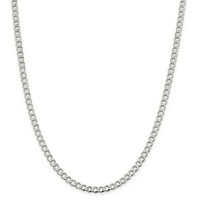 Mia Diamonds polu-čvrst srebrni polirani lanac srebra sirling