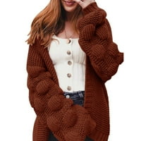 Kardigan dugi kaput žene zimske žene vukove pulover džemper košulja košulja Turtleneck džemper casual topla džemper jakna dame gumb Cardigan džemperi