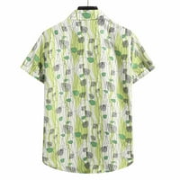 Muškarci Havajska majica kratki rukavi tropske tiskane ležerne ljetne majice na plaži