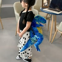 Cara Lady Roditelj-Child Dinosaur Dječji dječji ruksak Cartoon School Big Dinosaur torba plava