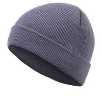 1111fouron vanjski jesen zima casual pleteni šešir čvrste žene muškarci beanie hat toplo pletene kapice
