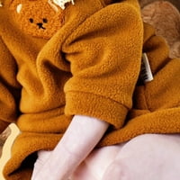 Odjeća za kućne ljubimce, crtani uzorak uzorak poliestera Srednje pse mačke toplo pulover zimska odjeća