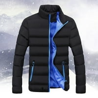 Wozhidaoke zimski kaputi za muškarce Muškarci Topli Slim Fit Debeli mjehurići jaknu za jakne za muškarce