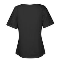 Ženska moda V-izrez kratkih rukava majice T-majice Torbice TUNIC TOPS bluza s