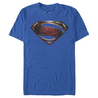 Muški Zack Snyder Justice League Superman logo Grafički grafički tee Royal Blue Medium