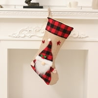 Loopsun Božićna dekoracija Dobavljači Božićne čarape Candy torbe Božićne privjeske božićne čarape Poklon