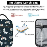 Regulator video igara Izolirana torba za ručak - ponovni ručak Bo - prijenosni ručak Tote za žene muškarci i djecu