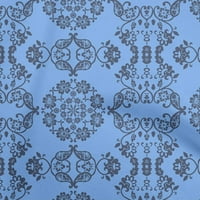 Onuone pamuk poplin Twill srednje plave tkanine azijski blok prekrivajući zalihe ispisa šivaće tkanine sa dvorištem širom