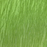Ultimate Textile Crinkle Taffeta - Delano ovalni stolnjak - za kućne trpezarije, jabuka zelena
