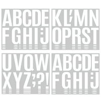 Litačke listove velikih naljepnica za pisma Vinil abecede Samoljepljive naljepnice za prozor Mailbo Mailbo