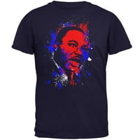 4. jula Patriotski MLK Martin Luther King Silhouette muns majica Maruon 3x-LG