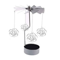 Linyer tealight karusel rotacijskog čaja Držač svjetla Božić predenje svijeće Xmas Decor Nove ruže