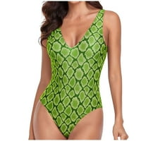 ylioge tankini kupaći odijela za žene kupaćim kupaćima ljeta jednodijelna V izrez bez pravnih boja punjene