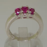 Britanci napravio je 14k bijelo zlato prirodno rubin ženski godišnjički prsten - Opcije veličine - veličine