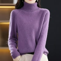 Pad džempera za žene jesenski proljetni kornjače dame labave velike veličine debele pletene topline dno košulje pulover vrhovi