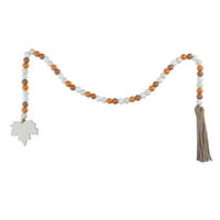 Tassel Dekorativne drvene perle zid viseći javorov lišće u obliku drvene perle visi HOLLOWEEN ukrasne perle
