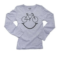 Biciklizam je sreća bicikl Smile Grafički ženski majica s dugim rukavima