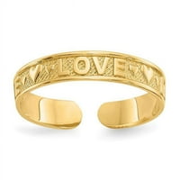 14k žuto zlato ljubavni prsten