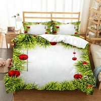 Santa Claus sileer posteljina kreveta za krevet božićni komfor pokrov poklopca kraljevske kraljevske