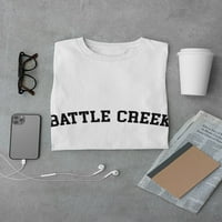 Battle Creek City prikazuje bijelu majicu ponosa, muški medij