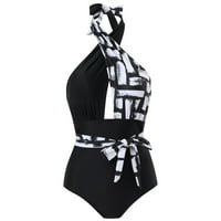 Ženski jednodijelni seksi bikini suspender sa leđima bez kamena na prsima bez čeličnih nosača kupaćim