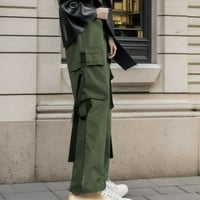 Ženski teretni baggy klirence plus veličina casual elastičnih struka džep tereta Ženske hlače za rad AG S