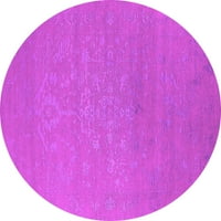 Ahgly Company u zatvorenom okruglu Orijentalni ružičasti industrijski prostirki, 8 'krug