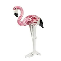 Staklena figurica flamingo božićna ukras životinjske figurice ručno rađene rođendanski poklon umjetno