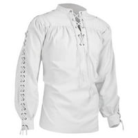 Zimske majice od bijelih haljina za muškarce visokokvalitetna modna zavoja dugih rukava s dugim rukavima