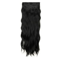 Giligiliso Clearence ženska duga kovrčava kosa lažna voda varljiva kovrčava kosa četverodijelni set