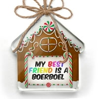 Ornament tiskan jedan oborio moj najbolji prijatelj Boerboel Pas iz Južne Afrike Božić Neonblond