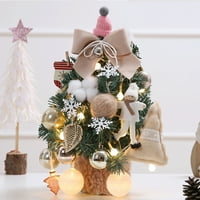 Nuolin Mini desktop božićno stablo pakovanje božićnog stabla pakovanje sa baterijom i dodacima
