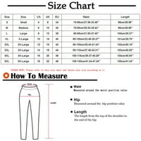 Duge pantalone za žene Ženske elastične struke Trupke za ispis tankih rasteznih mršavih hlača pantalone