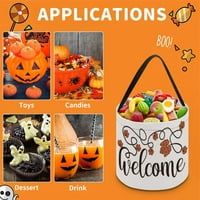 Dobrodošli pali od lišća za Halloween tretiraju torbe za višekratnu prijenosni Halloween Candy Bangs