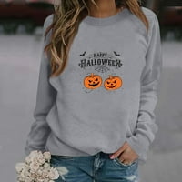 Ženska casual moda Halloween Print dugih rukava dukseri pulover vrh