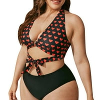 Ženske kupaće odjeće za kupanje Kupanje Velike veličine kupaći kostim Ženski plus cvjetni print Seaside