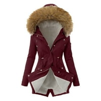 Zimski kaputi za žene Dnevno plus veličine rever ovratnik dugih rukava Vintage zgušnjava jakna koja