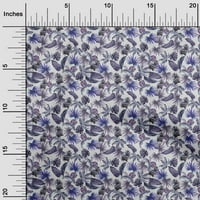 Onuone svilena tabbby plava tkanina Tropska zanatska projekta Dekor tkanina Štampano dvorištem širom