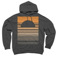 Pustinjska frekvencija zalazak sunca bijeli grafički pulover Hoodie - dizajn od strane ljudi s