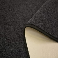 Prilagođeni rubni rupni tepih otporan na pokretni rezanje ručica čvrste crne boje rez na veličinu Runner
