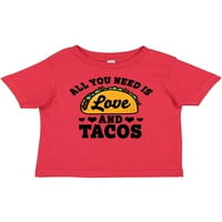 Inktastični dan zaljubljenih sve što trebate je ljubav i tacos poklon baby boy ili majica za bebe
