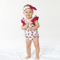 Kukoosong Baby Girl odjeća za bebe Bodysuits Toddler Baby Girls Watermelon Print Slatko Roma Rabljenje