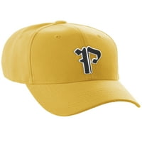 Daxton Strukturirani kapa za bejzbol kapa Stari Engleski A do Z Pismo Broj prvobitnih zlata, slovo p
