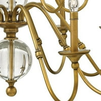 Hinkley Rasvjeta 15-lagana luster za svijeće u obliku svijeća iz kolekcije Eleanor