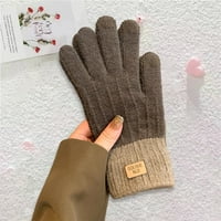 Qianha Mall Unise rukavice Ostanite toplim elegantnim sa par unise zimskih rukavica mekani debeli plišani