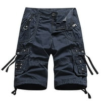 Kratke hlače Turilly Plus za muškarce Casual Pure Boja na otvorenom Pocket plaža Radna pantalona za