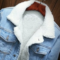 KPOPLK Lagana jakna za muški toplog kaputa Ležerne modne zimske džepove dugih rukava zimski jakne za
