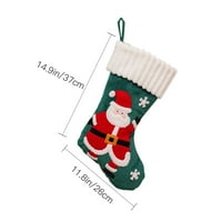 Corashan Decor, vezeni santaaus snjegović Božićne čarape Newar Božićno stablo Kamin Dekoracija Poklon čarape, Domaći dekor