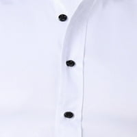 Nieur MENS Poslovni običaji košulje s dugim rukavima Ležerne tipke Ležerne prilike dolje majica Formber
